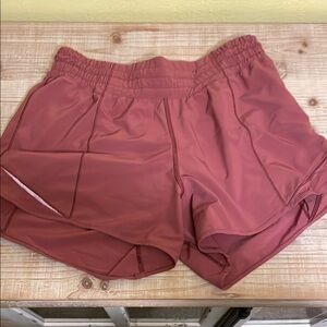 Dusty Rose Lulu lemon shorts